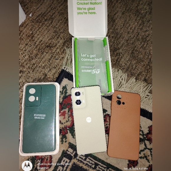 Motorola Moto g stylus 5g 2024 caramel latte nude phone NEW 2 free cases - Picture 2 of 8